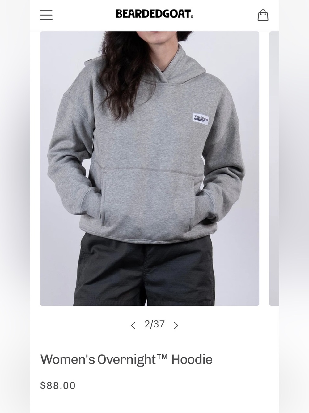 Bearded Goat - women’s overnight hoodie - Picture 6 of 6